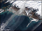 Dust Streamers Over Gulf of Alaska