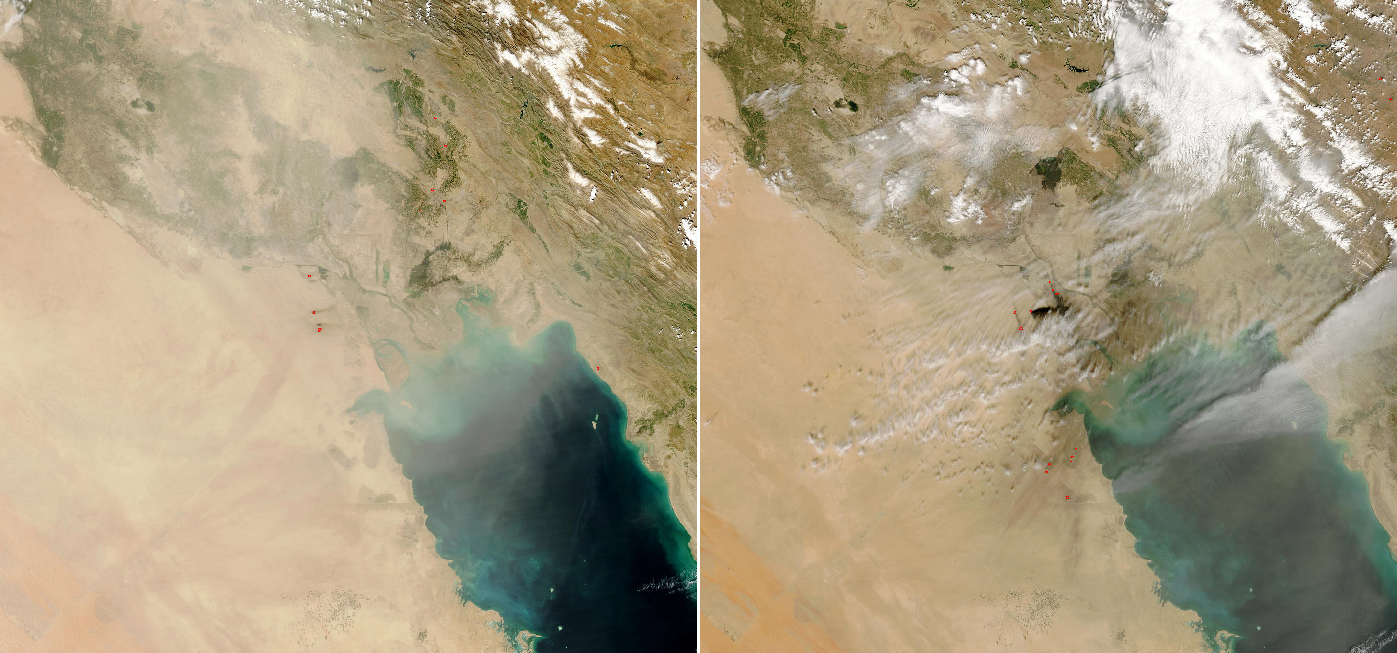Dust, Fires, and Smoke in Southern Iraq - related image preview