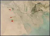 Dust, Fires, and Smoke in Southern Iraq