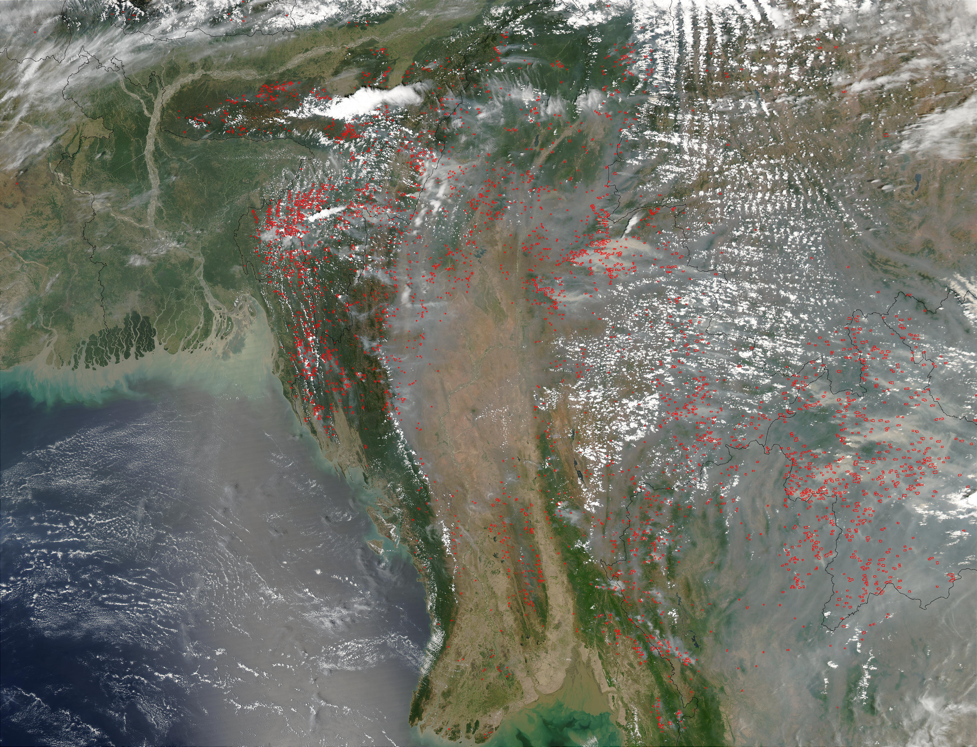 Fires  in Southeast Asia 