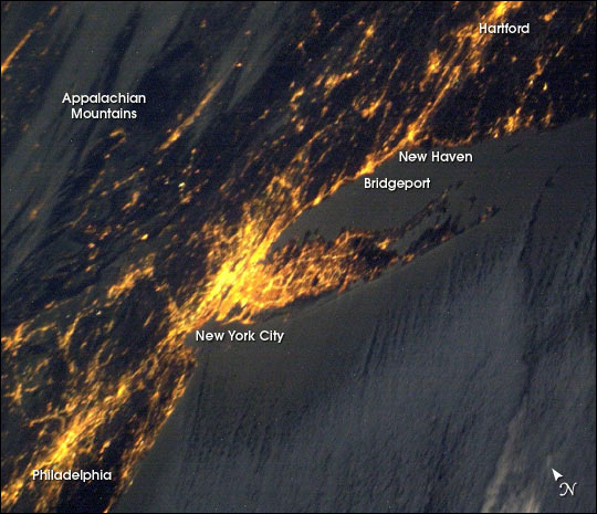 New York City and East Coast City Lights