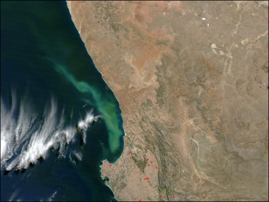 Plume off the Coast of South Africa