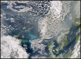 Smoke from Asian Fires over Europe