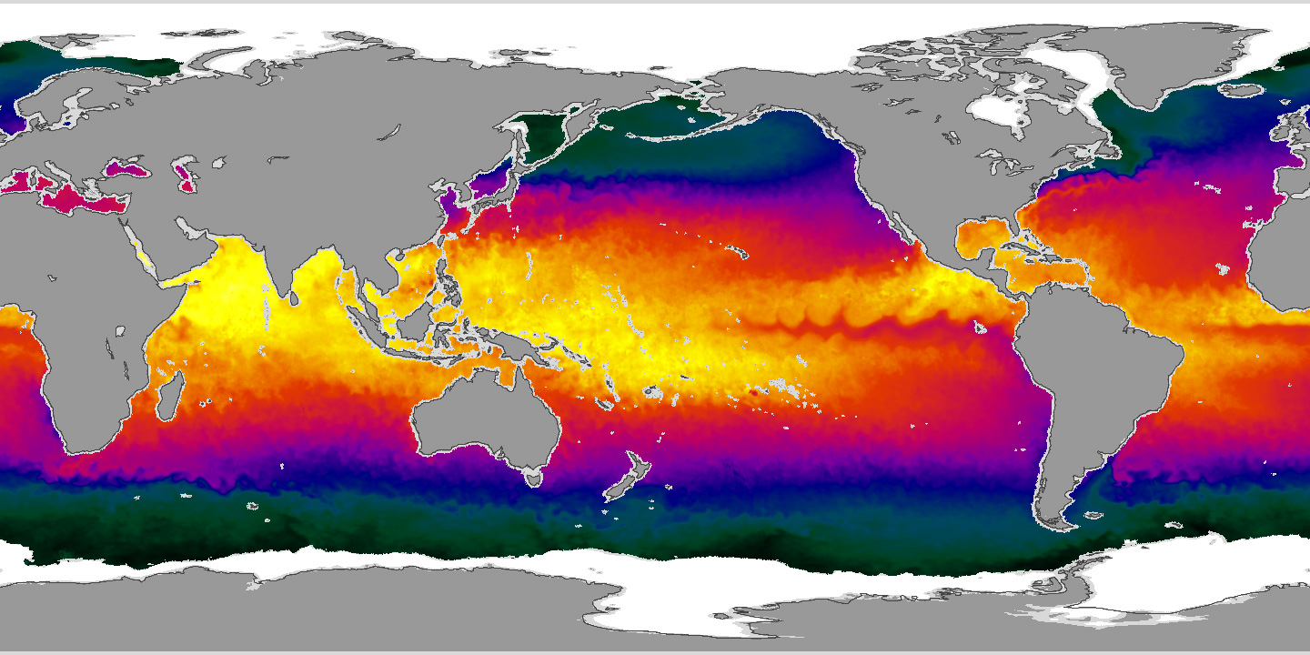 Global Sea Surface Temperature from AMSR-E - related image preview