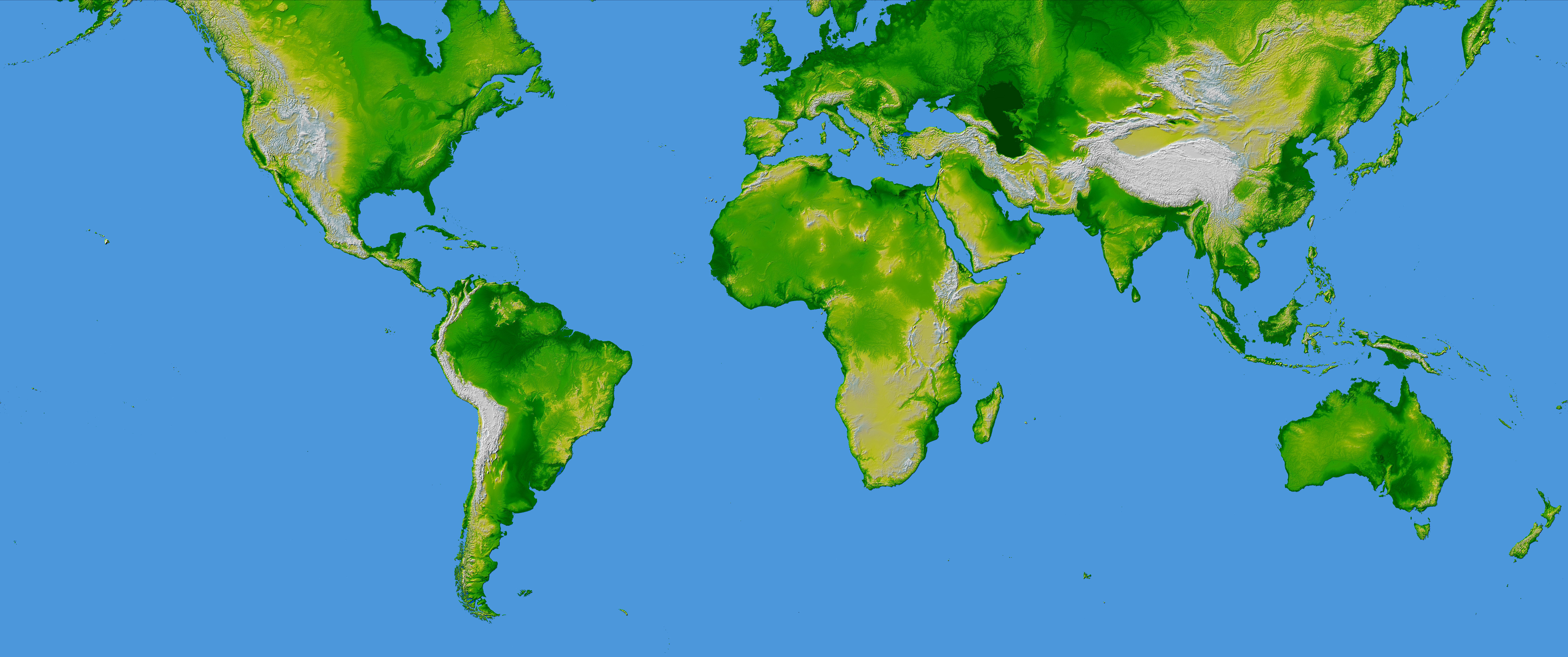 Topography Of The World