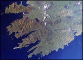 Southwestern Ireland as seen from the International Space Station