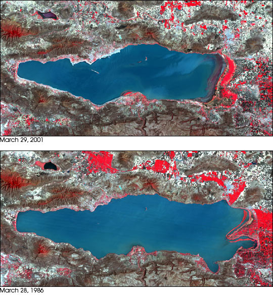 Shrinking Lake Chapala