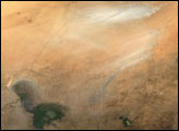 Dust Storm near Lake Chad