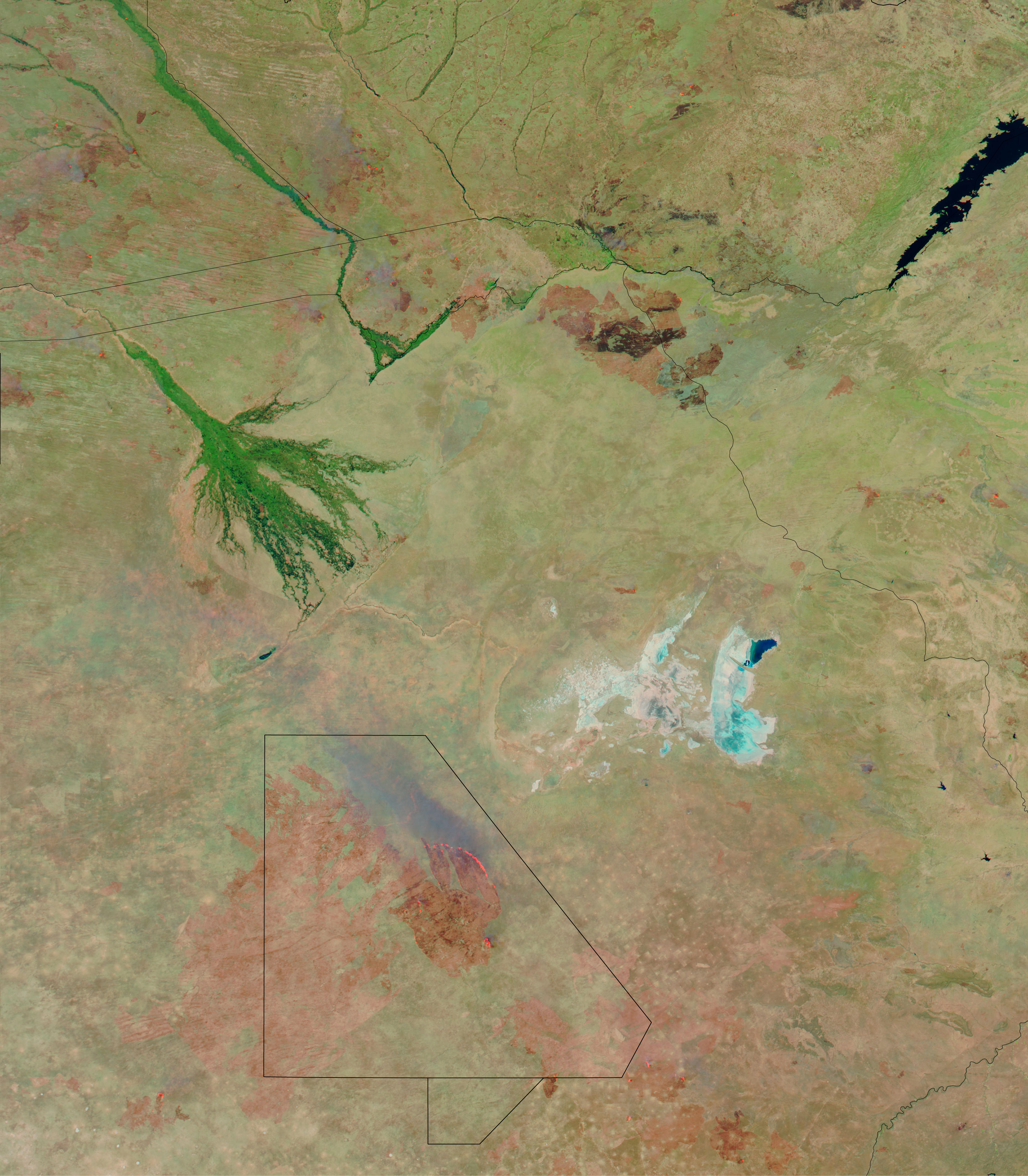 Huge Bushfire in the Kalahari - related image preview