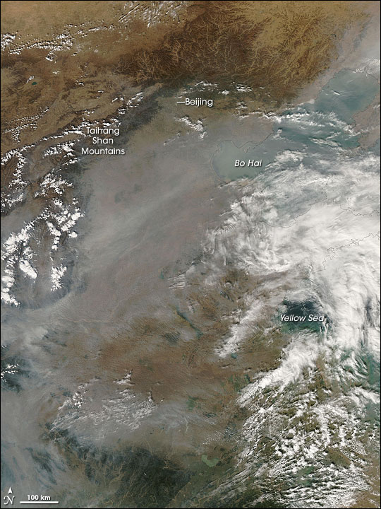 Haze over Eastern China