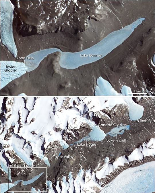 Blood Falls, Antarctica’s Dry Valleys