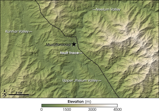 Mapping the 2005 Kashmir Earthquake 