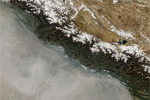 Haze Along the Himalaya