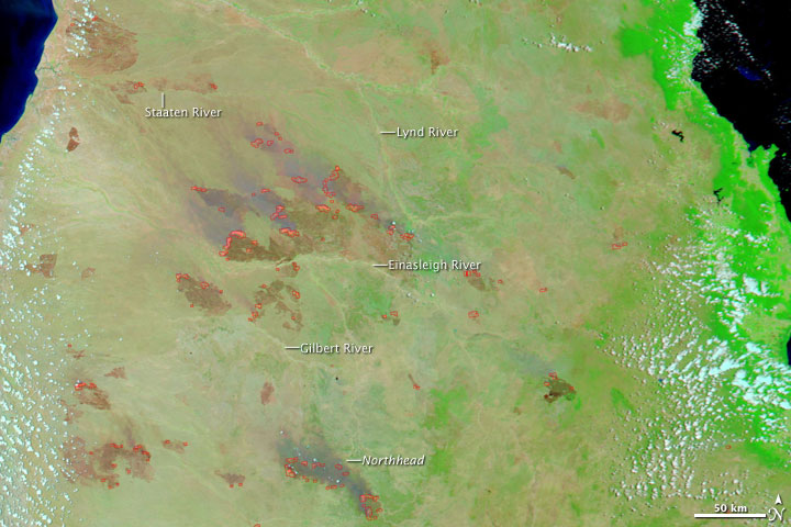 Fires in Queensland