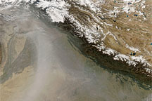 Haze Along the Himalaya