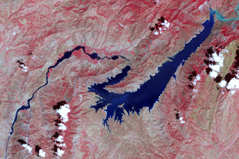 Vakhsh River and Lake Nurek, Tajikistan - related image preview