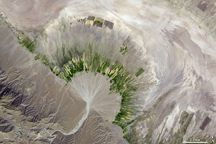 Alluvial Fan in Southern Iran