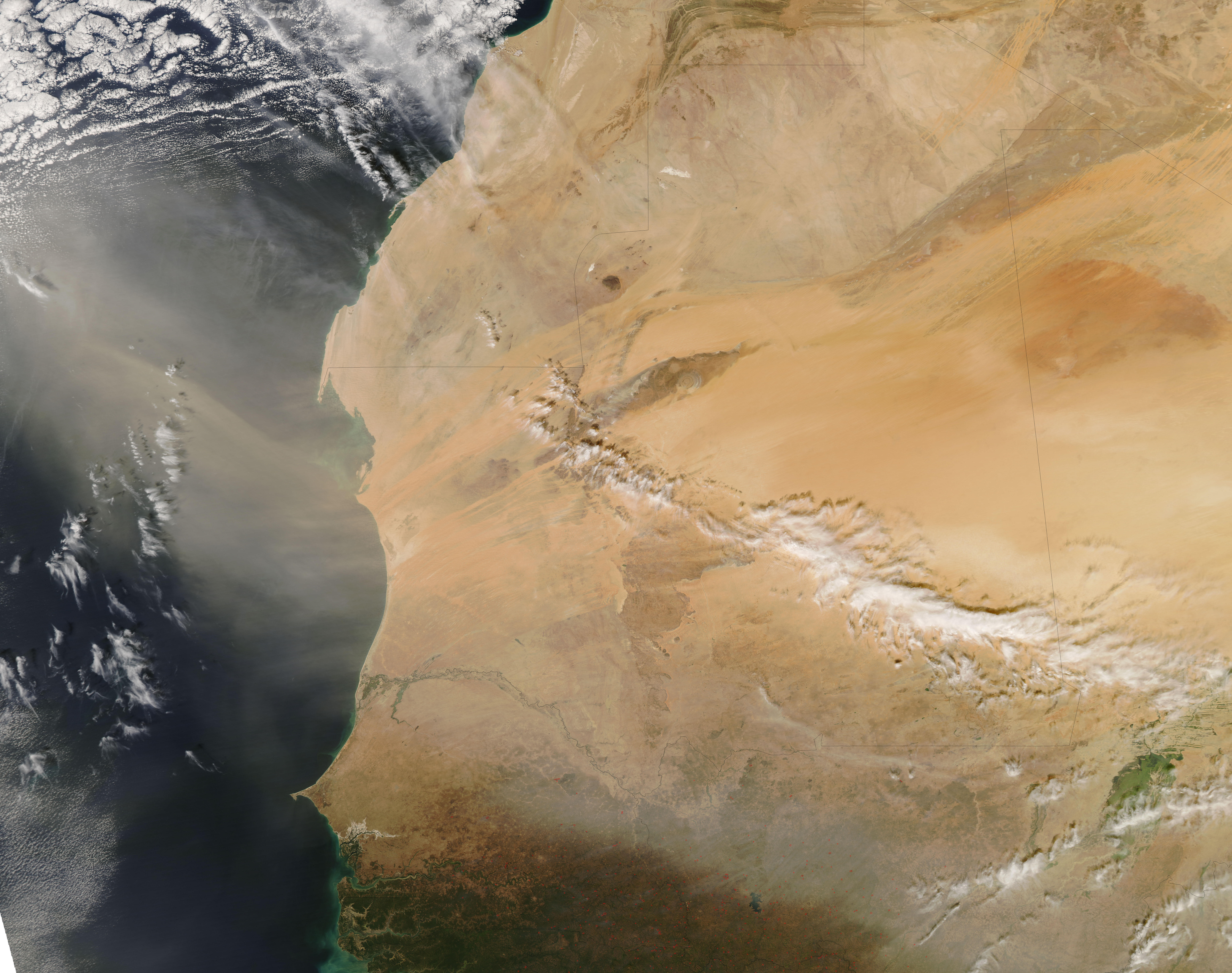 Dust Plume off Western Africa - related image preview