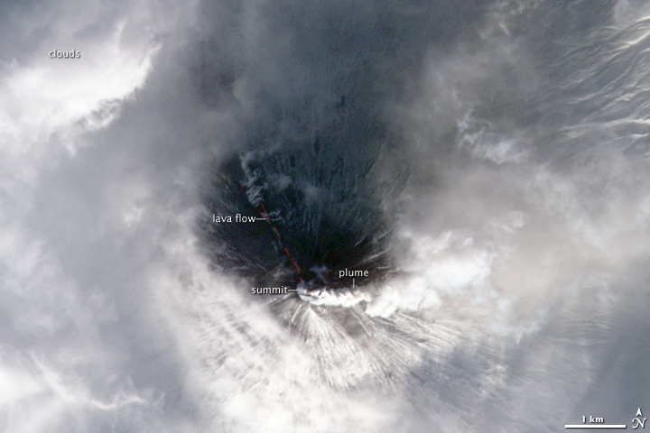 Eruption of Klyuchevskaya Volcano