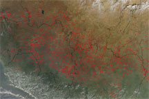 Fires in Western Africa