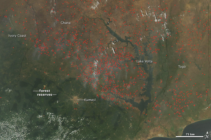 Fires in Ghana