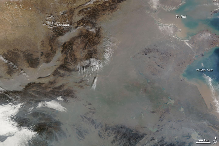 Haze over Eastern China