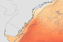 Wind Speeds off the Coast of Southern Brazil