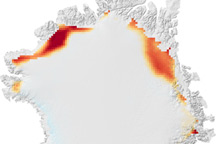 Melting on the Greenland Ice Cap, 2008