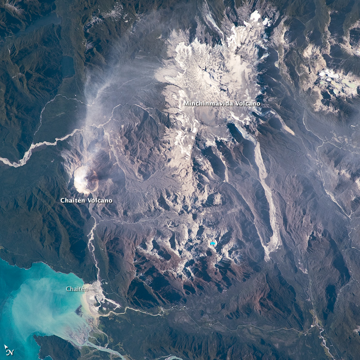 Minchinmavida and Chaiten Volcanoes, Chile