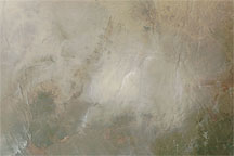 Dust Plumes over Central Africa