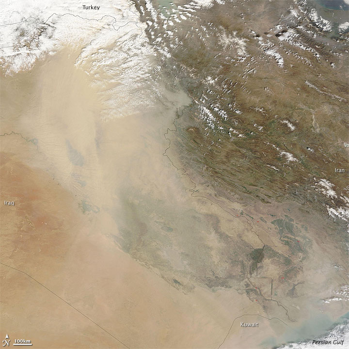 Dust over Iraq