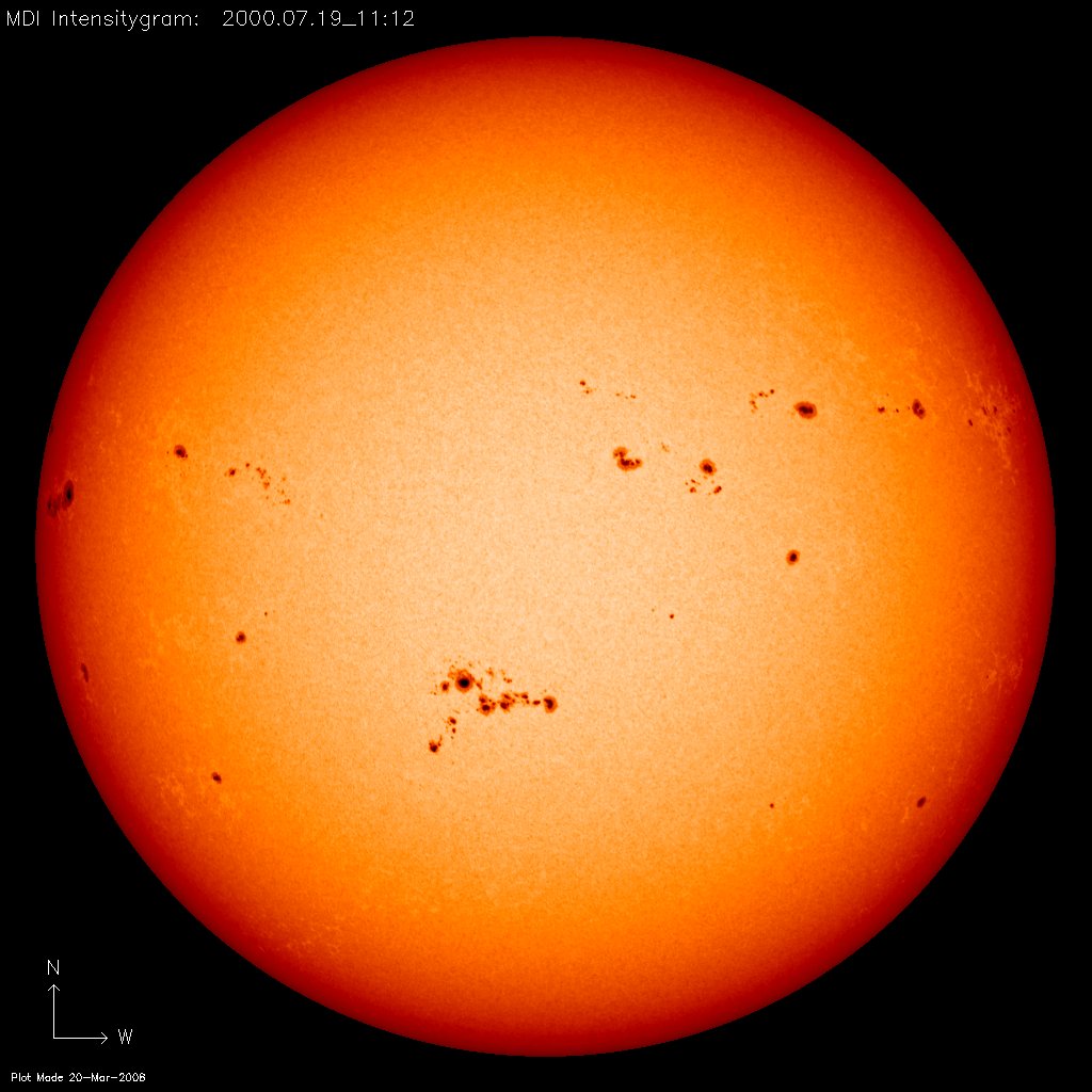 Sunspots at Solar Maximum and Minimum - related image preview