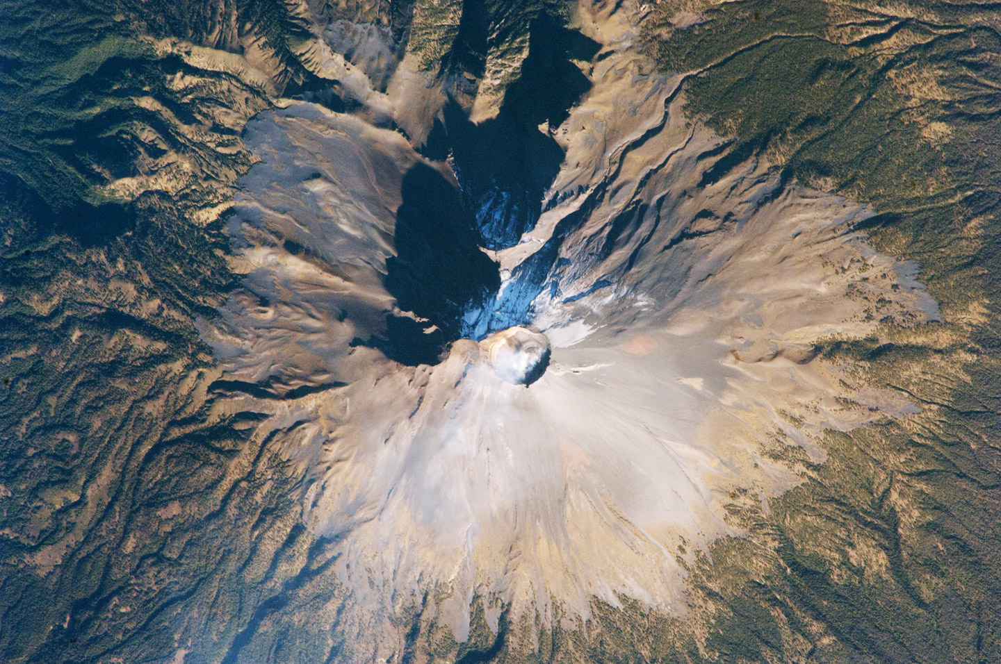 NASA Visible Earth Summit of Popocatepetl Volcano, Mexico