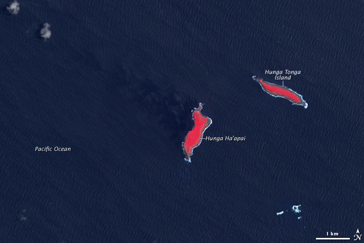 Submarine Eruption in the Tonga Islands