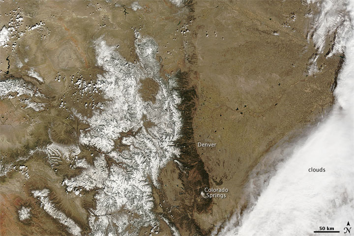 Spring Snow Brings Moisture to Colorado Front Range