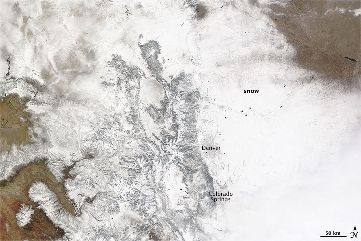 Spring Snow Brings Moisture to Colorado Front Range