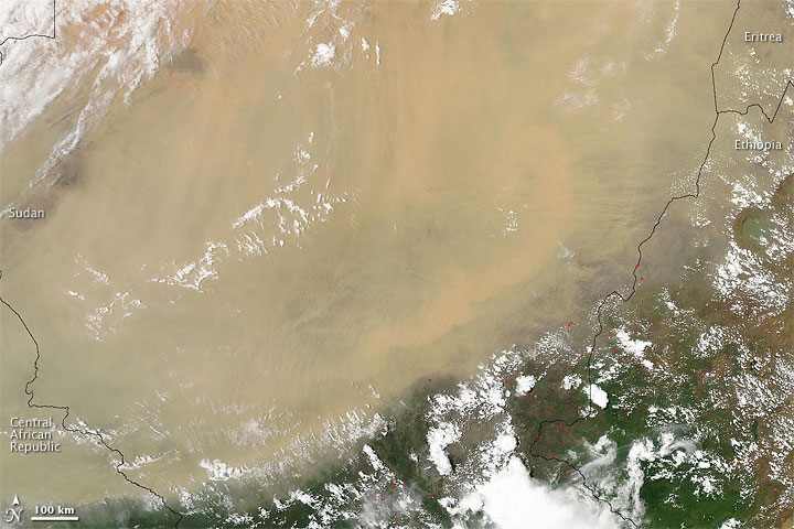 Dust Storm over Sudan