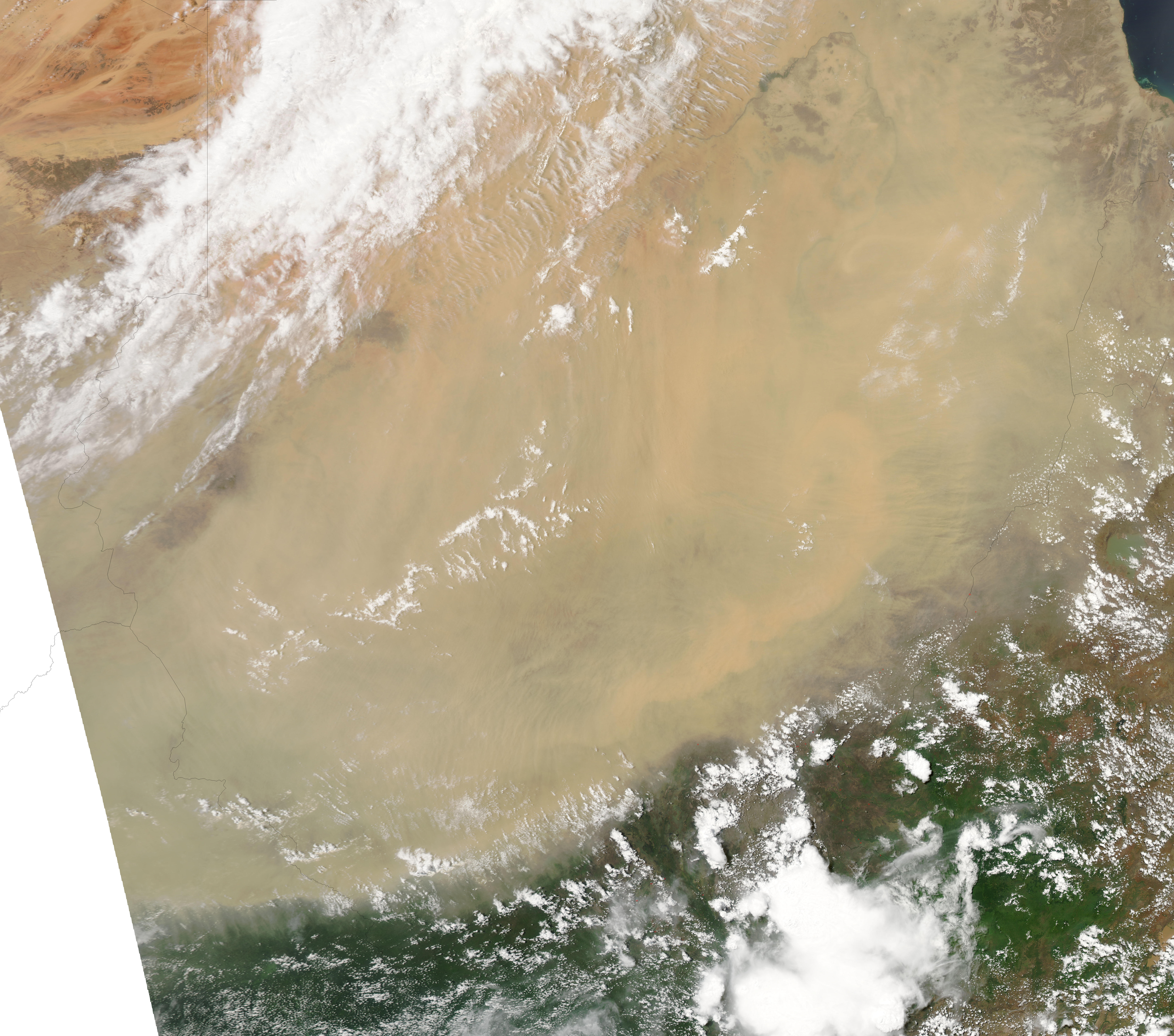 Dust Storm over Sudan - related image preview