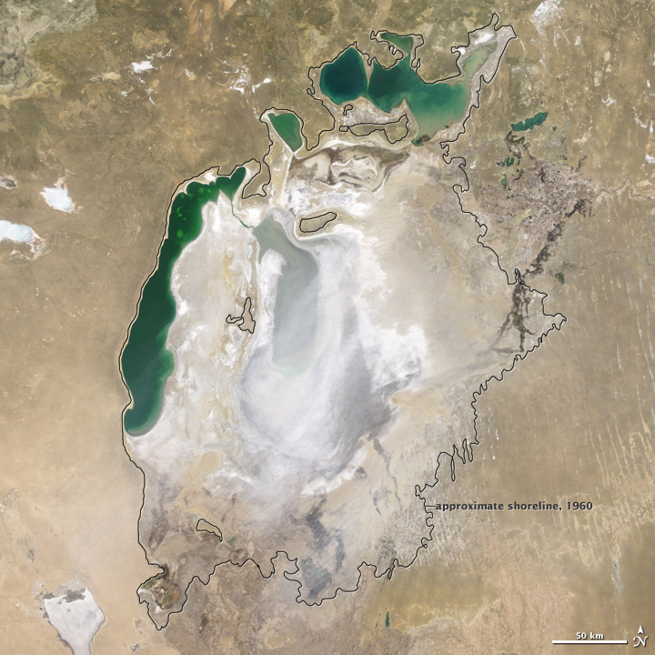Dust Over the Aral Sea