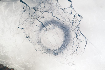 Circles in Thin Ice, Lake Baikal, Russia - related image preview