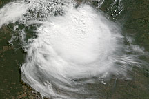 Rare Cyclonic Storm over Nothern Argentina