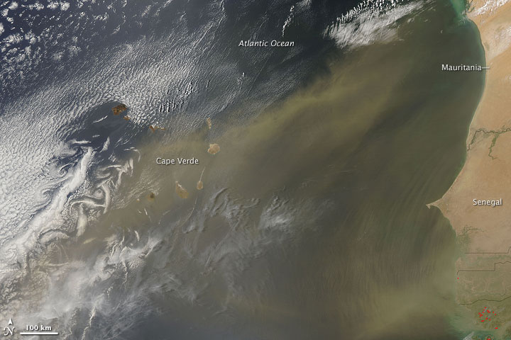 Dust over Cape Verde