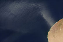 Dust Plume off the Libyan Coast
