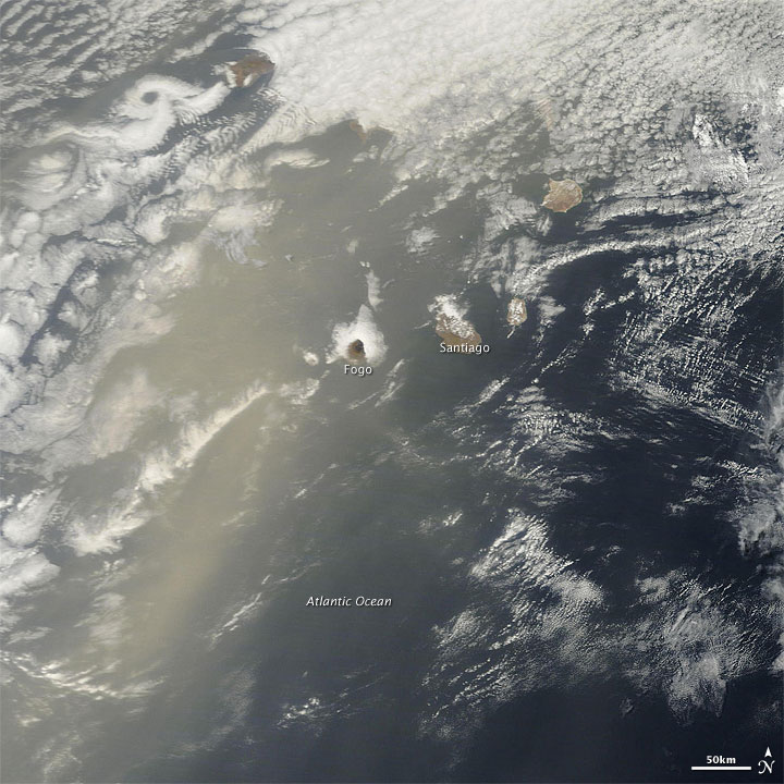 Dust Plumes off Western Africa