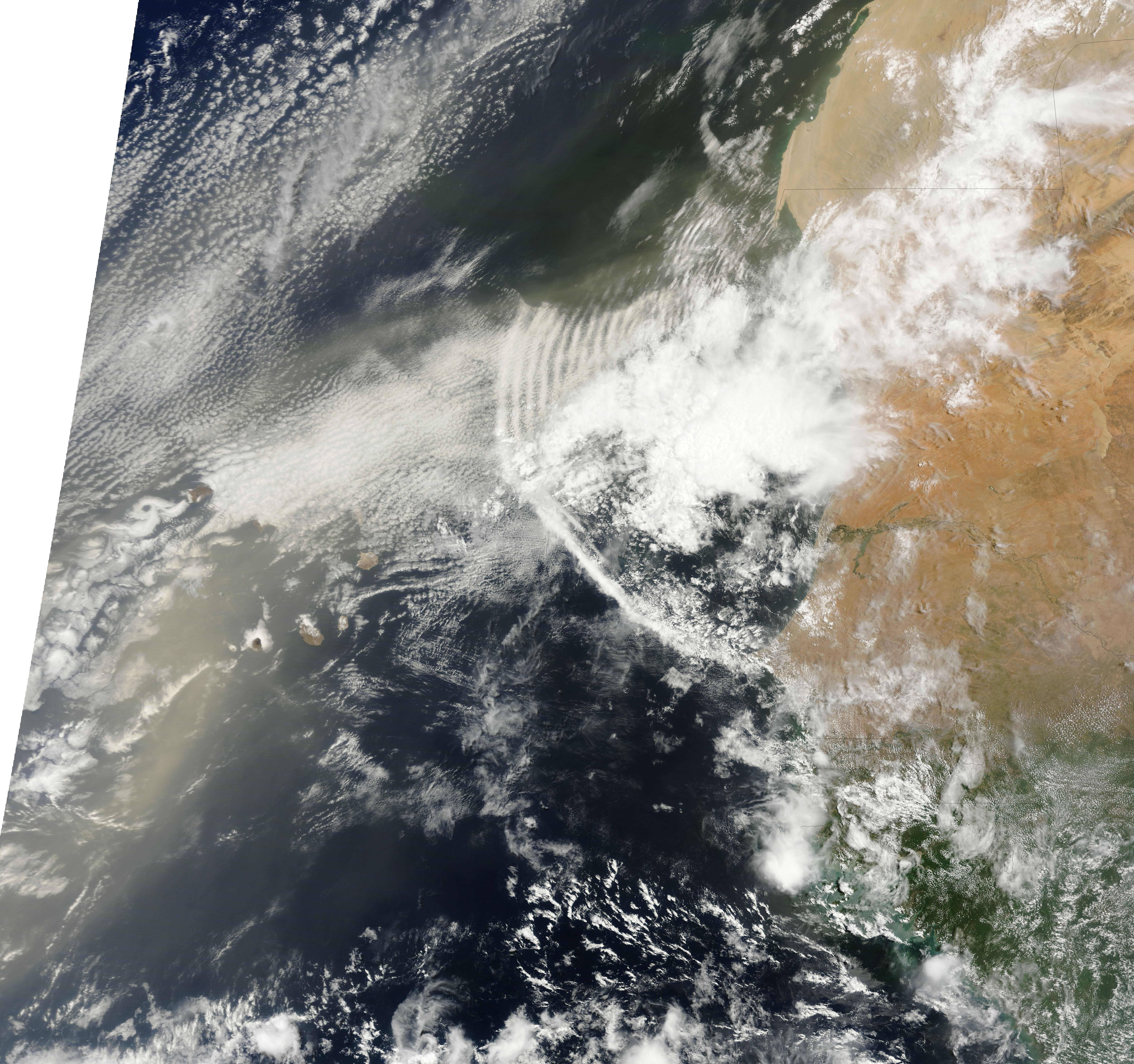 Dust Plumes off Western Africa - related image preview