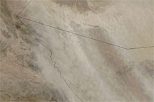 Dust Plumes from Afghanistan