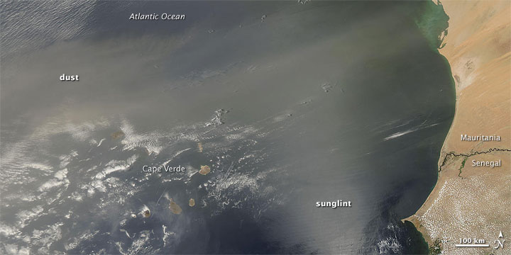 Dust Plume off West Africa
