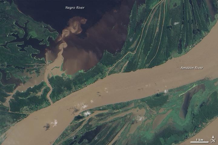 Flooding near Manaus, Brazil