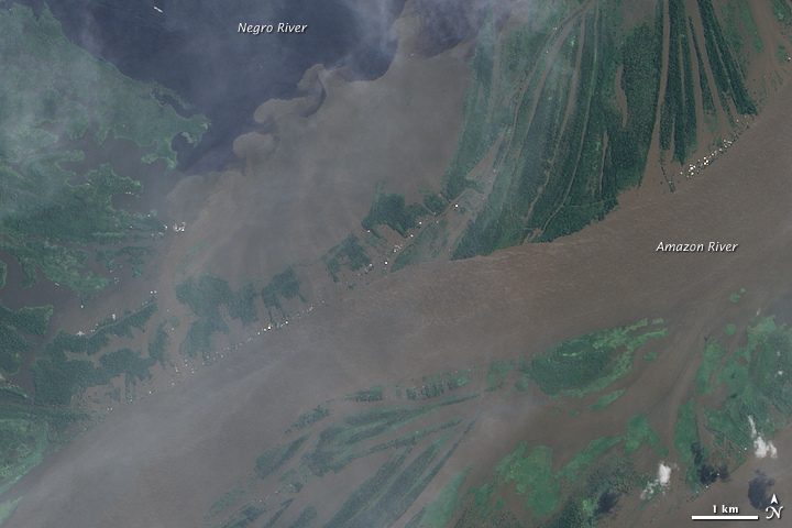 Flooding near Manaus, Brazil