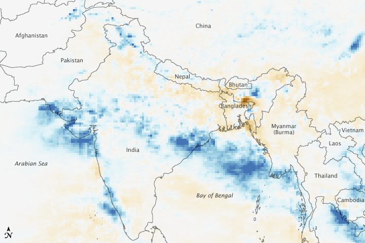 Monsoon Brings Below-Average Rain to Much of India, Bangladesh